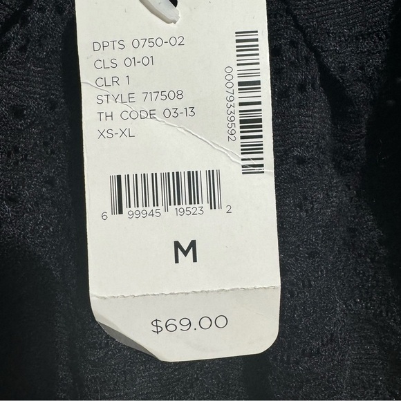 NWT Thyme Maternity Midi Dress Black Medium - Picture 4 of 14